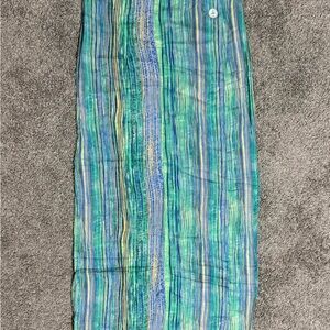Vintage Y2K  Tracy Evans Women’s Striped Pencil Skirt Size 11 Made In USA